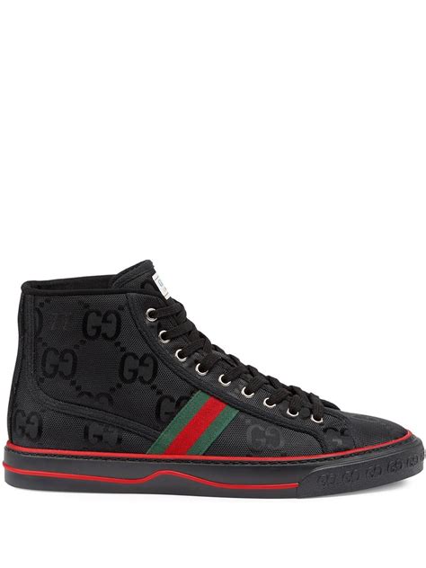 gucci tenis negros|farfetch tennis gucci.